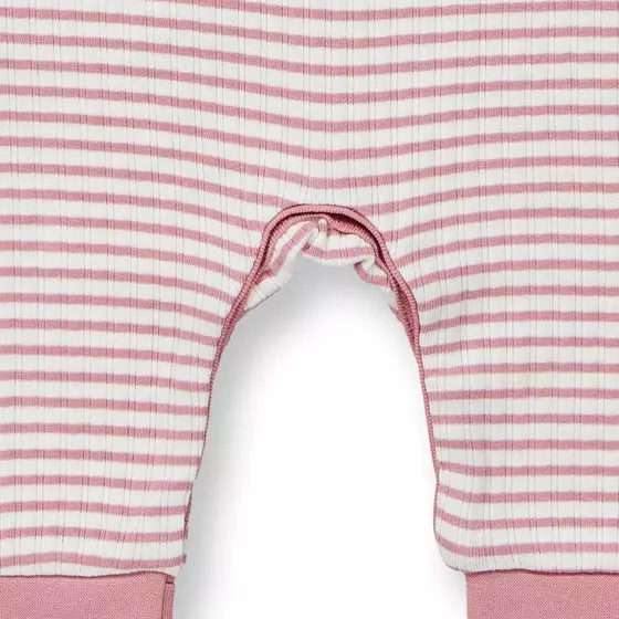 Sense Organics Strampler Tona Dusty Rose Stripes