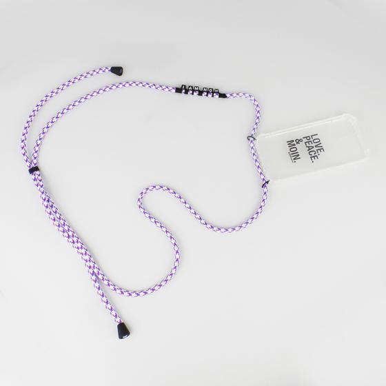 goldmarie Handykette I AM NOW beere-hellblau-rosa-weiß