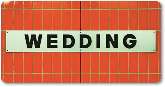 U-Bahnhof Wedding U-Bahn Souvenir Magnet Kühlschrankmagnet Berlin von tom bäcker - U6 - Mitte - Müllerstrasse - heiraten - Hochzeit