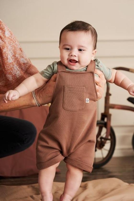 Müsli by Green Cotton Sweat Latzhose Brown Sugar