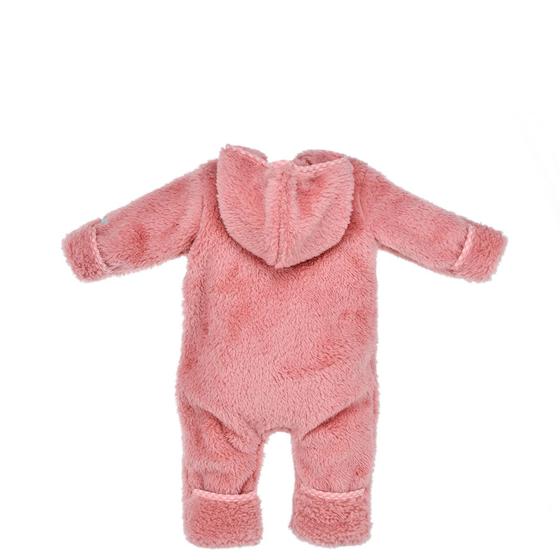 Fleeceoverall "Fee" mit Umschlagbündchen, rosa