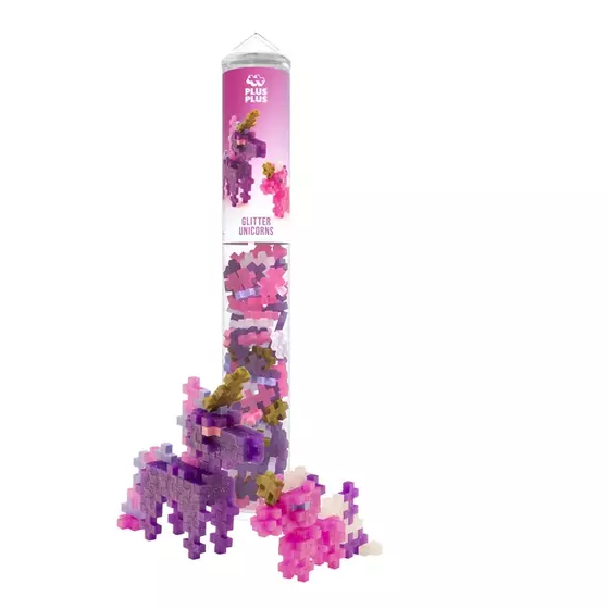 Plus Plus 100 Kreativ Bausteine Glitzer Einhorn