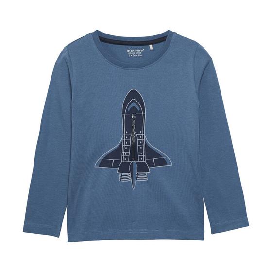 Langarmshirt "Rakete", Biobaumwolle