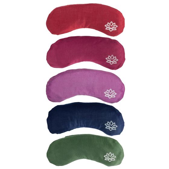 Augenkissen LOTUS mit Lavendel, Modal weinrot