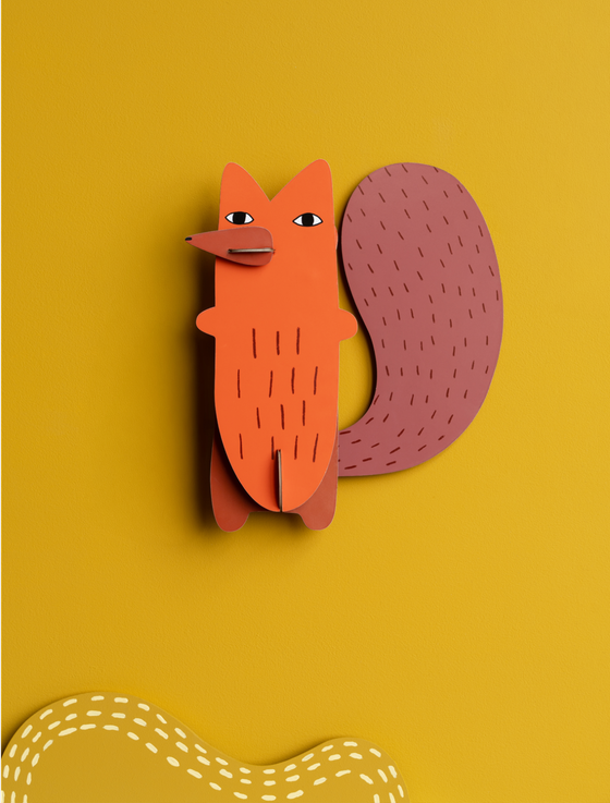 Cyril Squirrrel Fox Studio Roof with Donna Wilson