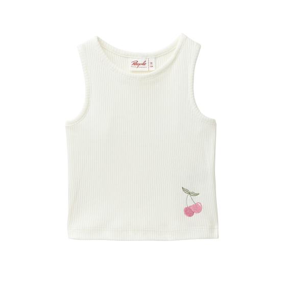 People wear Organic Top Kirsche Weiß