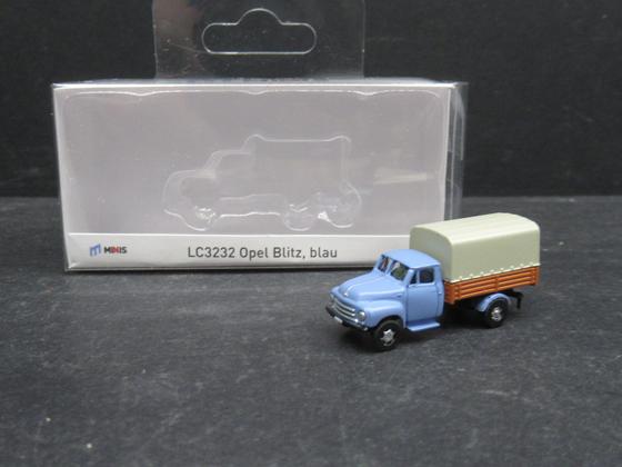 Lemke Minis L3232 Opel Blitz Neutral blau Spur N OVP