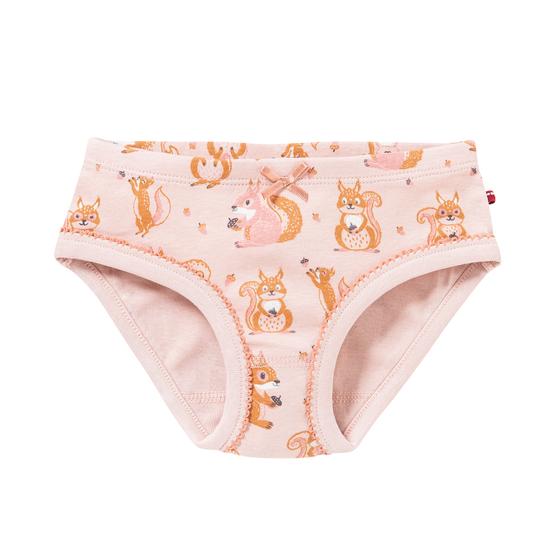 People wear Organic Slips 2er Pack Eichhörnchen Uni Mix Rosa