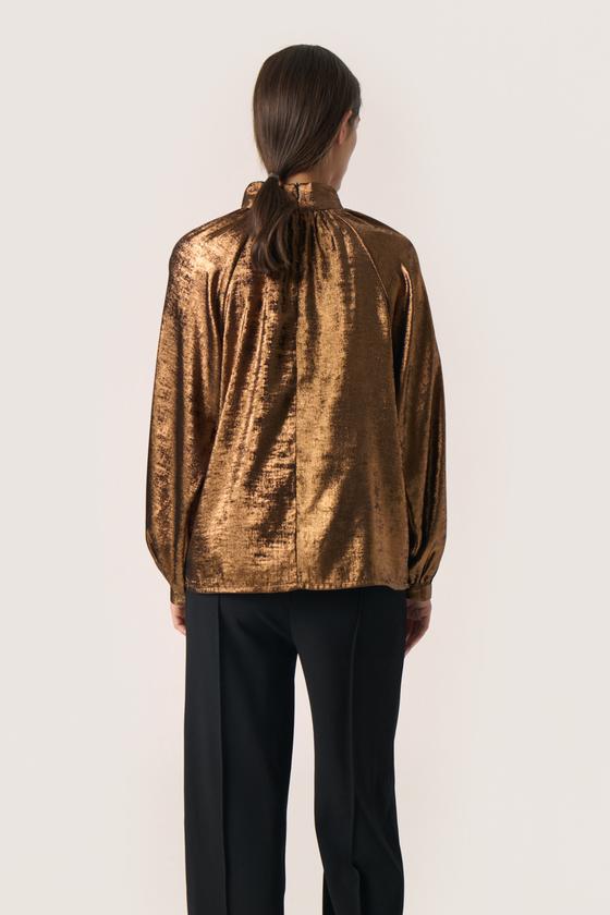 SOAKED Bluse SLElvie Ronya 30408175 - kupfer mit Schimmer