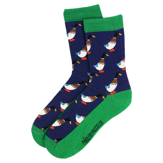 Fräulein Prusselise Bio Kindersocken Ente Blau