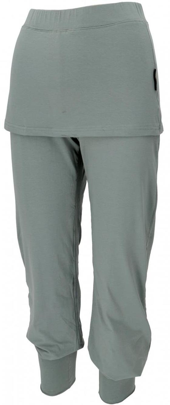 Yoga-Hose mit Minirock in Bio-Qualität - aqua