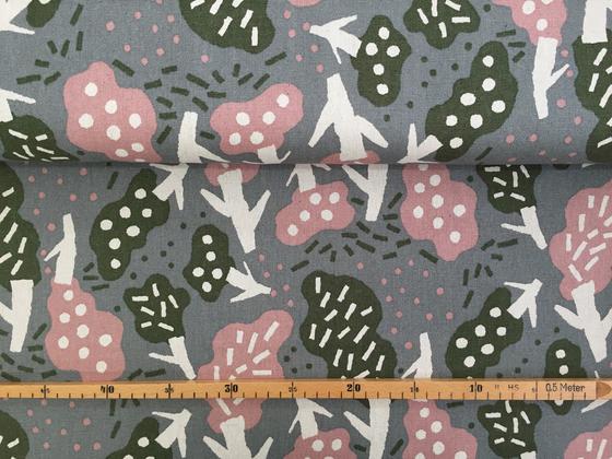 Cosmo Printed Oxford grau