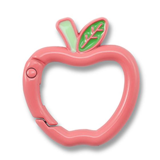 Karabinerhaken Apple in vintage rose