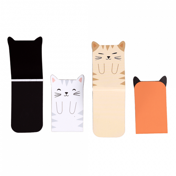 Rex London Magnet Lesezeichen Katze 4-er Set