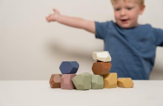 Little Dutch Vintage wooden Stacking stones FSC