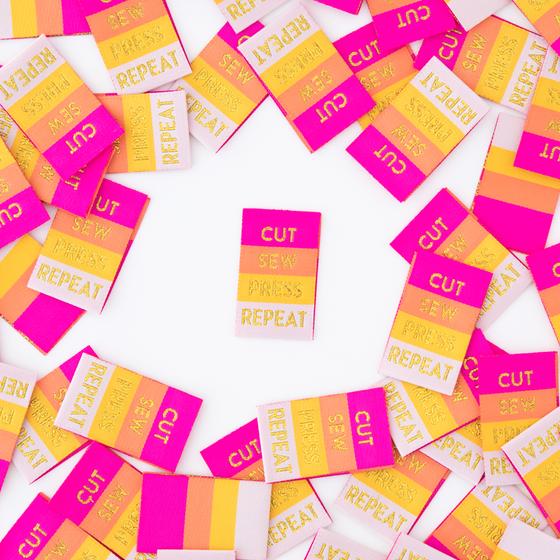 Sarah Hearts - Label "Cut Sew Press Repeat