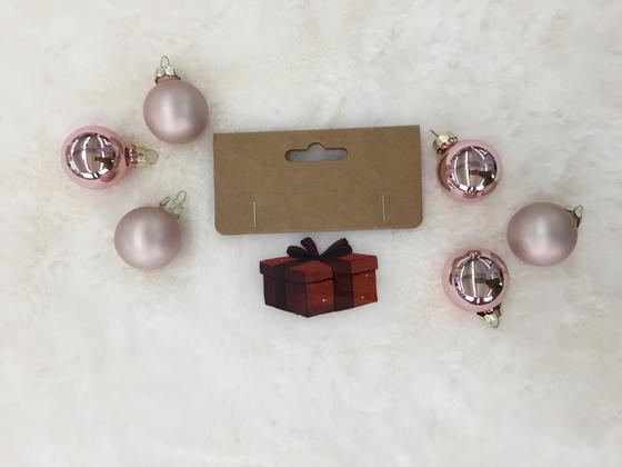 Bügelbild Päckchen rot 4 x 6cm