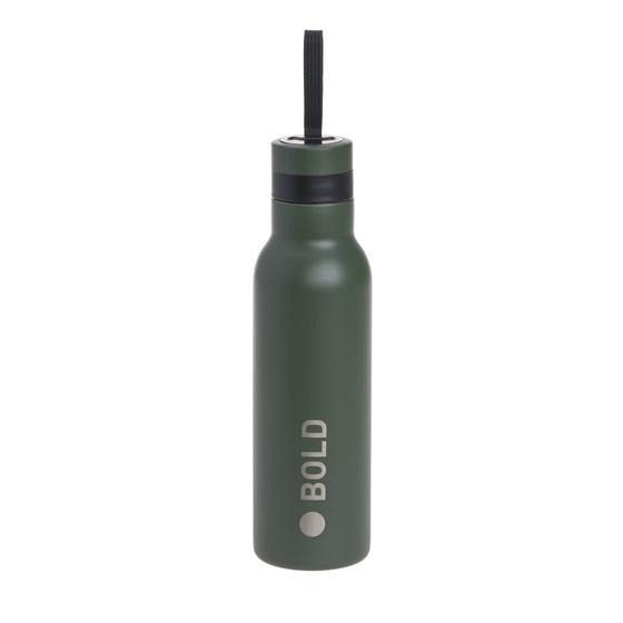 Lässig Edelstahl Trinkflasche Doppelwandig Bold Dunkelgrün