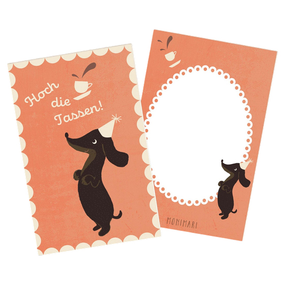 Minigruß Hoch die Tassen