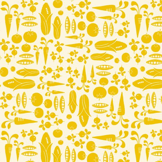 In th Vegetable Garden Loes van Oosten Cotton & Steel