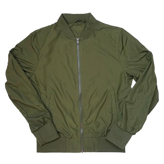 goldmarie Blouson-Jacke OHMMM DIGGA - olive-schwarz mit Glitzer 