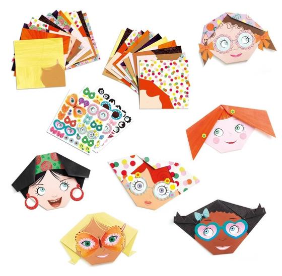 Djeco Origami Lustige Gesichter