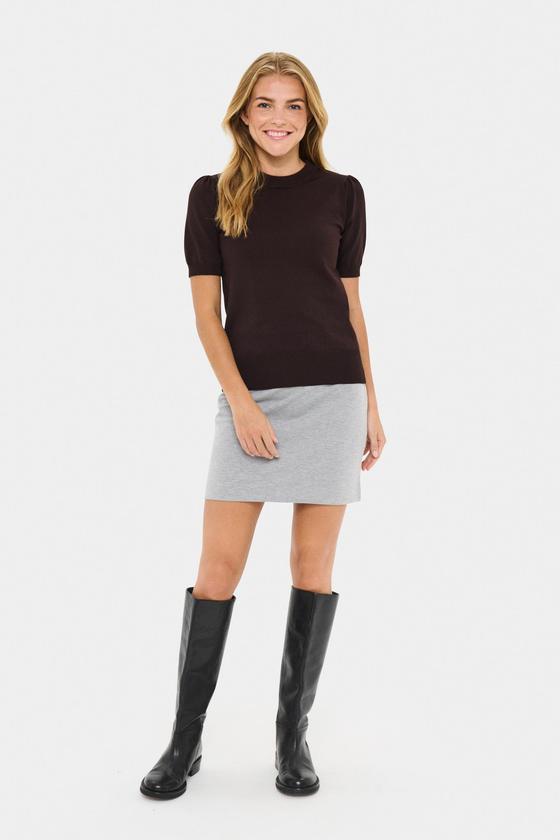 SAINT TROPEZ MilaSZ SS Pullover 30511788 - schoko-braun