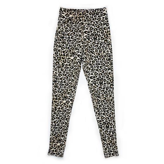 goldmarie Leo Leggings MOINGIORNO rotes Label - beige-braun