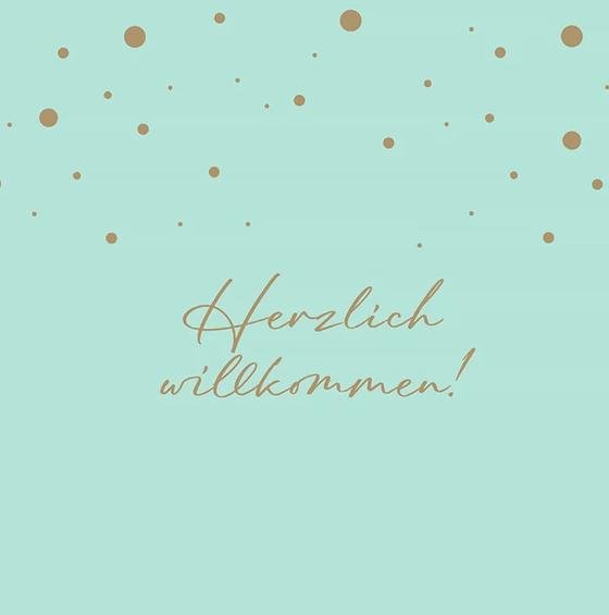 Serviette | Papier-/ Lunchserviette  Herzlich willkommen!