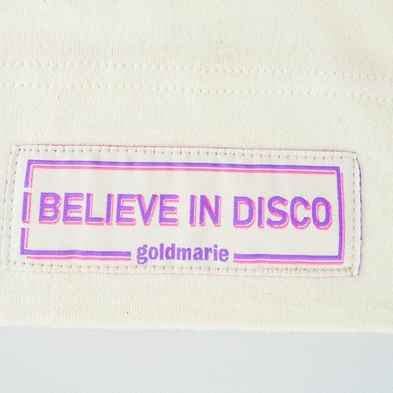 goldmarie Baby Mütze I BELIEVE IN DISCO  - Baumwolle - creme