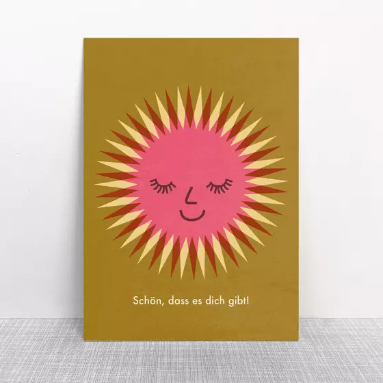 Monimari Postkarte Sonnenschein