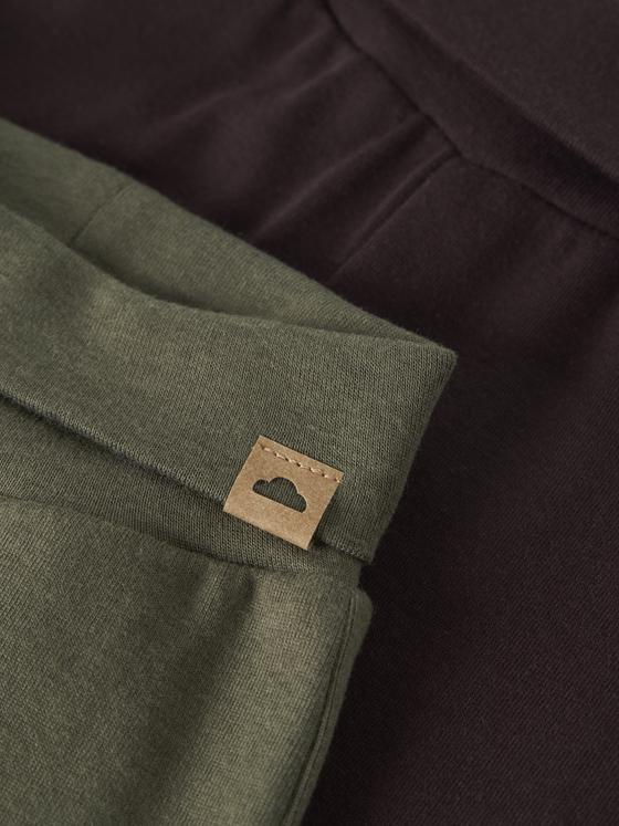 Name It 2er Pack Baby Pants Olive Night Chocolate