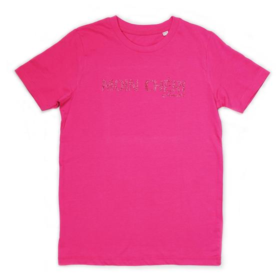 goldmarie MOIN CHÉRI Kinder T-Shirt - pink mit Glitzer 