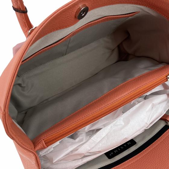 Maxima Handtasche mittel, salmone lachs apricot