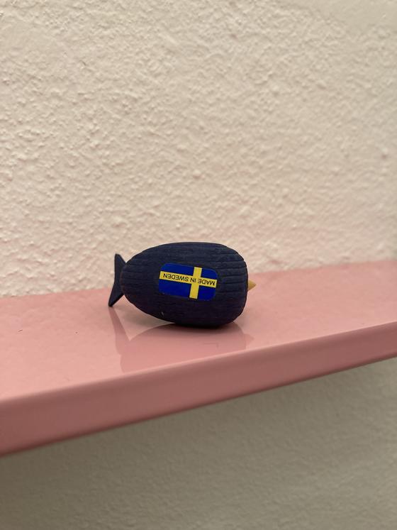 Holzvogel mini sitzend