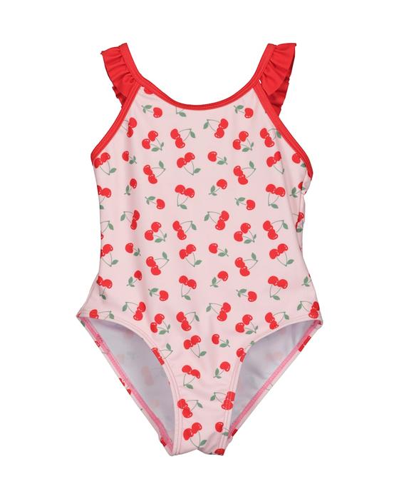 Badeanzug "Kirschen", UV50+, rosa