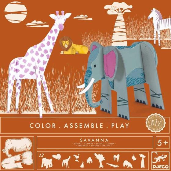 Djeco Color Assemble Play Savanna