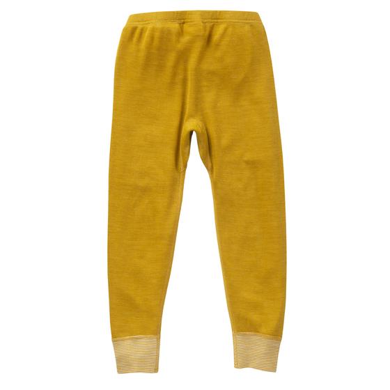 People wear Organic Wolle Seide Leggings Senfgelb