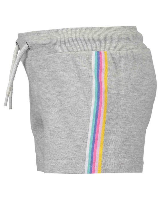 Sweatshorts mit bunter Seitennaht und Kordelgürtel, Baumwolle