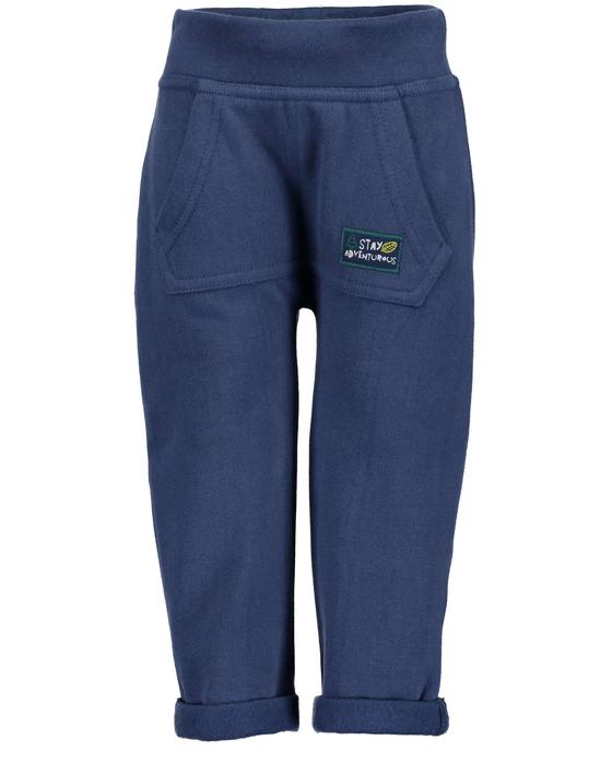 Jogg-Pants "Stay adventurous" mit Tasche vorne, innen weich angeraut