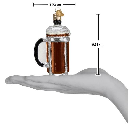 Christbaumanhäng French Press Glasornament_Schönbergers Kaffeegreissler