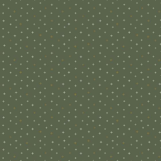 Patchworkstoff Kreuz grün Cotton & Steel