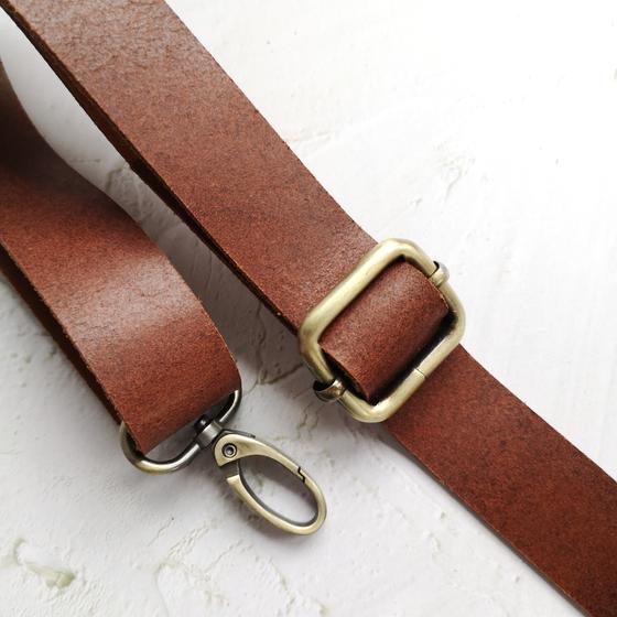 Lederriemen Velours 20mm - hellbraun