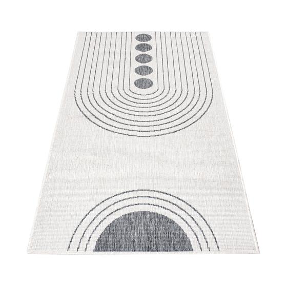 DUO Rug wendbarer Teppich silber