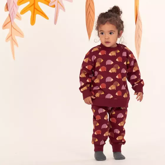 Sense Organics Sweatshirt Siam Igel Weinrot