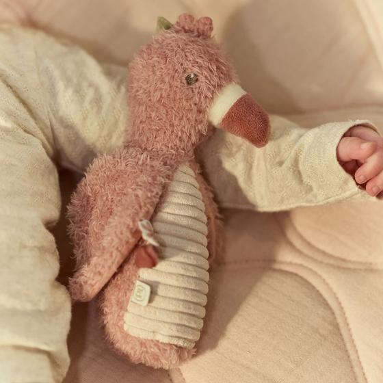Little Dutch Quetschrassel Safari Friends Flamingo Pink