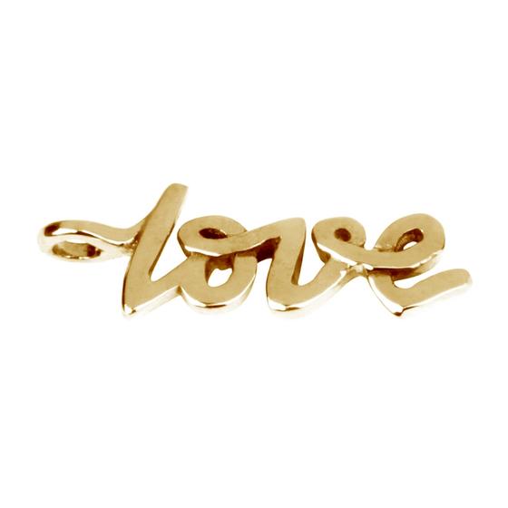 goldmarie Anhänger Love Messing