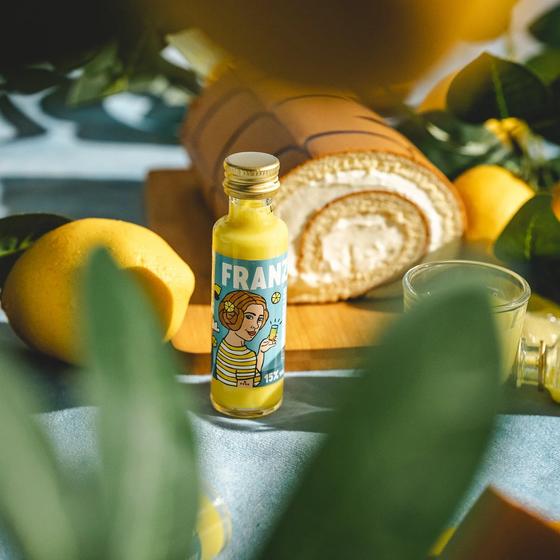 FRANZI Zitronenrollen Likör - 20ml - VEGAN