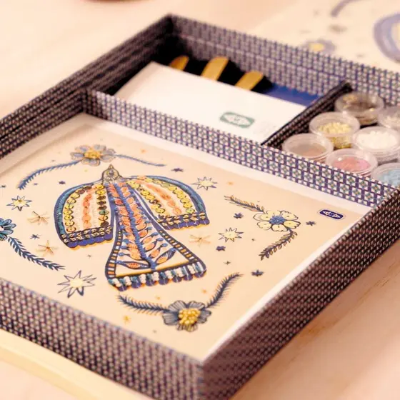 Djeco Atelier 59 Perlenstickerei Vogel
