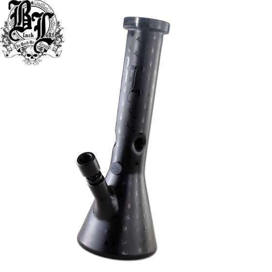 Glasbong, Black Leaf®, Beaker, Schwarz, Ice